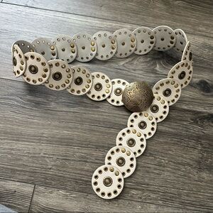 Genuine Leather Coin Waist Belt